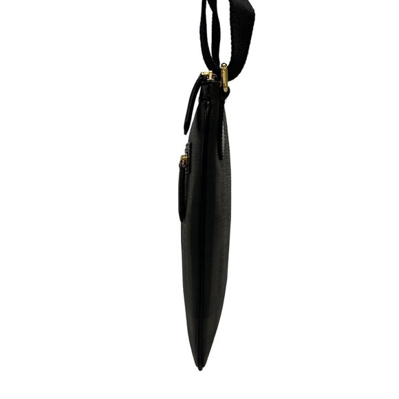 Auth Burberry Dark Brown Black PVC Leather Shoulder Bag - Picture 4 of 16